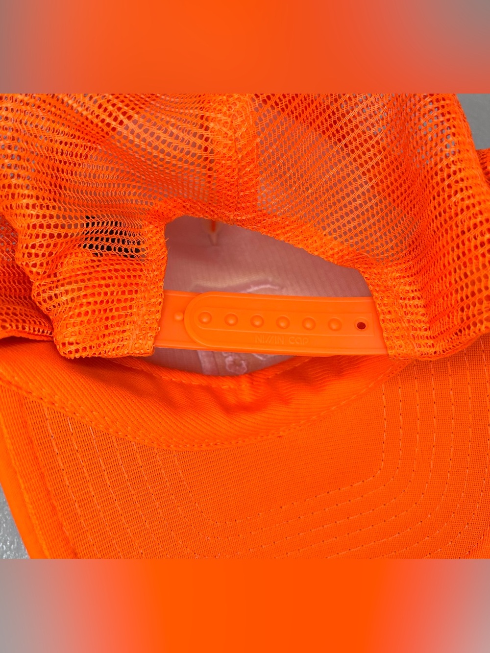 R13 Orange Trucker Hat adjustable Snap back EUC - Picture 4 of 8